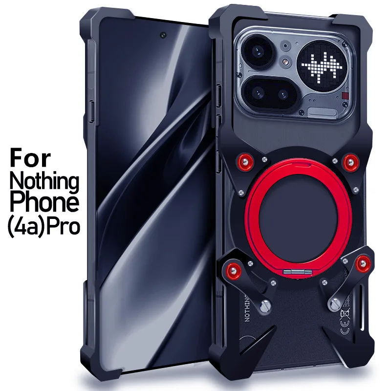 Luxury Hollow Metal Case For Nothing Phone 4a Pro Cover Nothing phone 4a Aluminum Bumper Built-in 360° Bracket With Protector
Luxury Hollow Metal Case For Nothing Phone 4a Pro Cover Nothing phone 4a Aluminum Bumper Built-in 360° Bracket With Protector