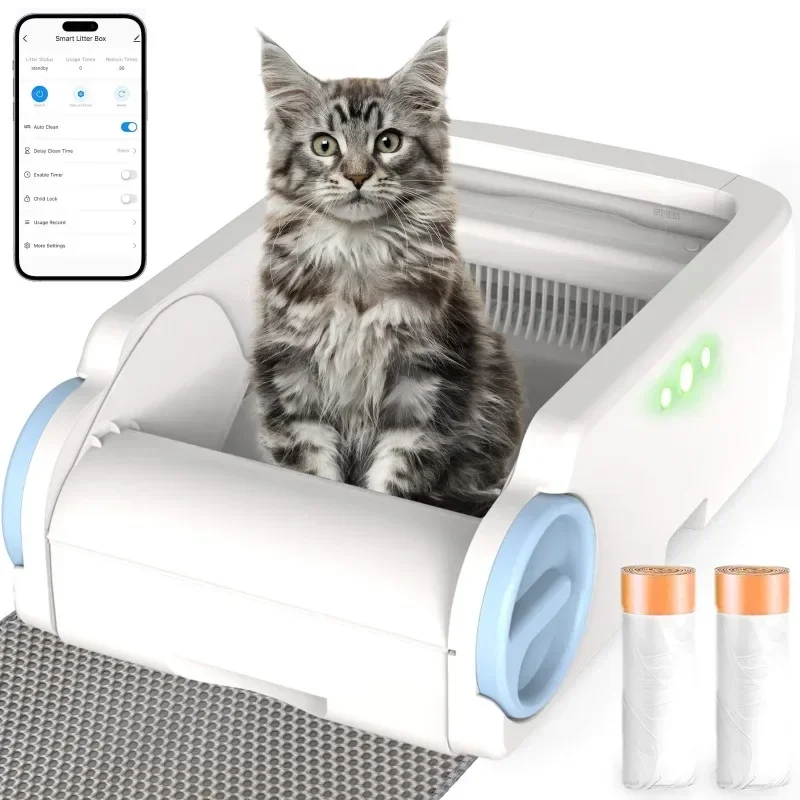 76L Automatic Self Cleaning App Remote Control Odor-free Smart Toilet Tray Semi Automatic Box
76L Automatic Self Cleaning App Remote Control Odor-free Smart Toilet Tray Semi Automatic Box