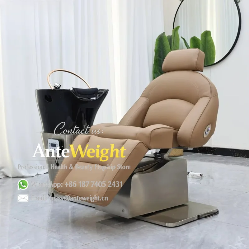 Stylist-Friendly Semi-Recline Shampoo Bed Motorized Adjust Ceramic Basin for Professional Hair Salons
Stylist-Friendly Semi-Recline Shampoo Bed Motorized Adjust Ceramic Basin for Professional Hair Salons