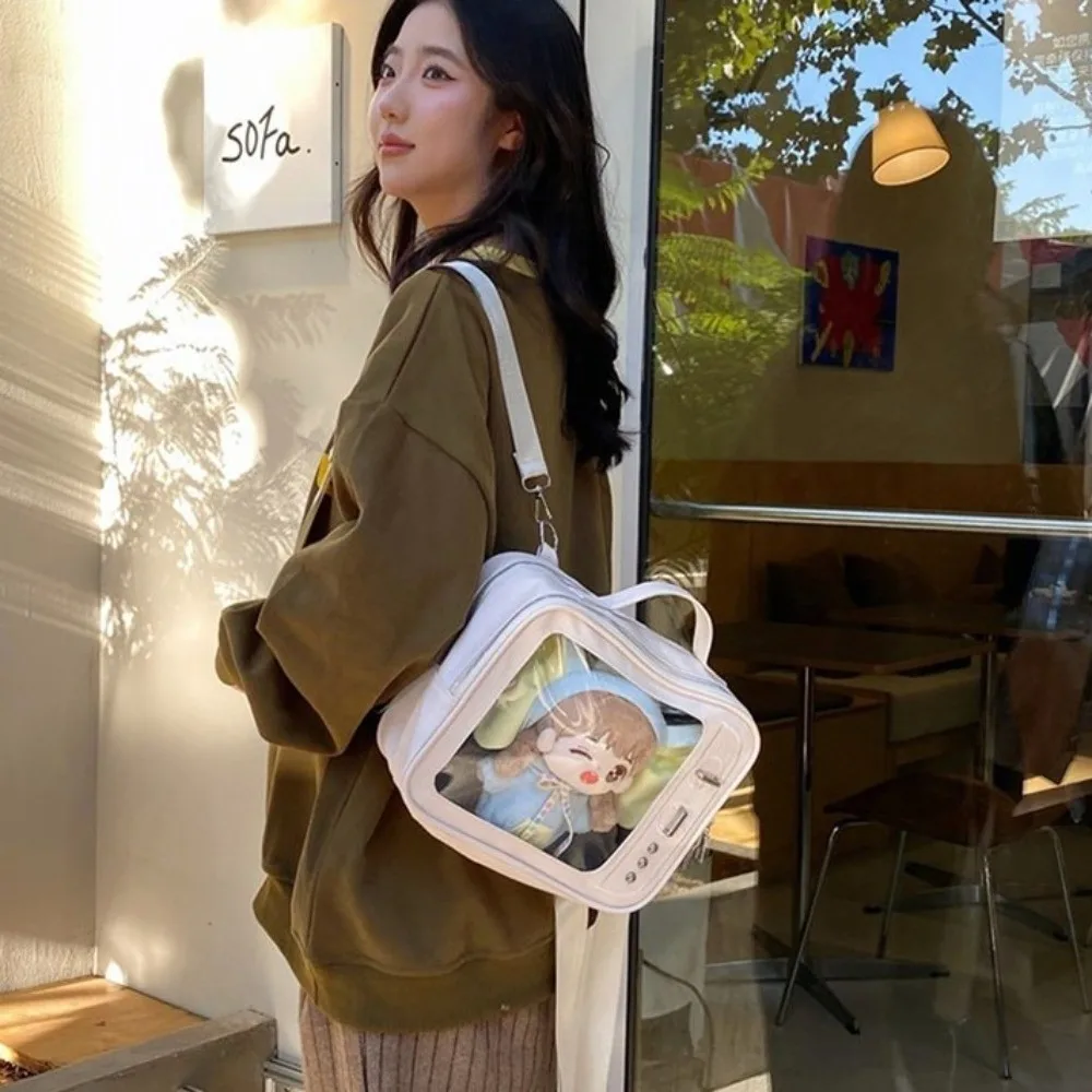 Fashion PU TV Model Backpack Ulzzang Lightweight Transparent Layer Ita Bag Crossbody Bag Japanese Shoulder Bag Lolita
Fashion PU TV Model Backpack Ulzzang Lightweight Transparent Layer Ita Bag Crossbody Bag Japanese Shoulder Bag Lolita