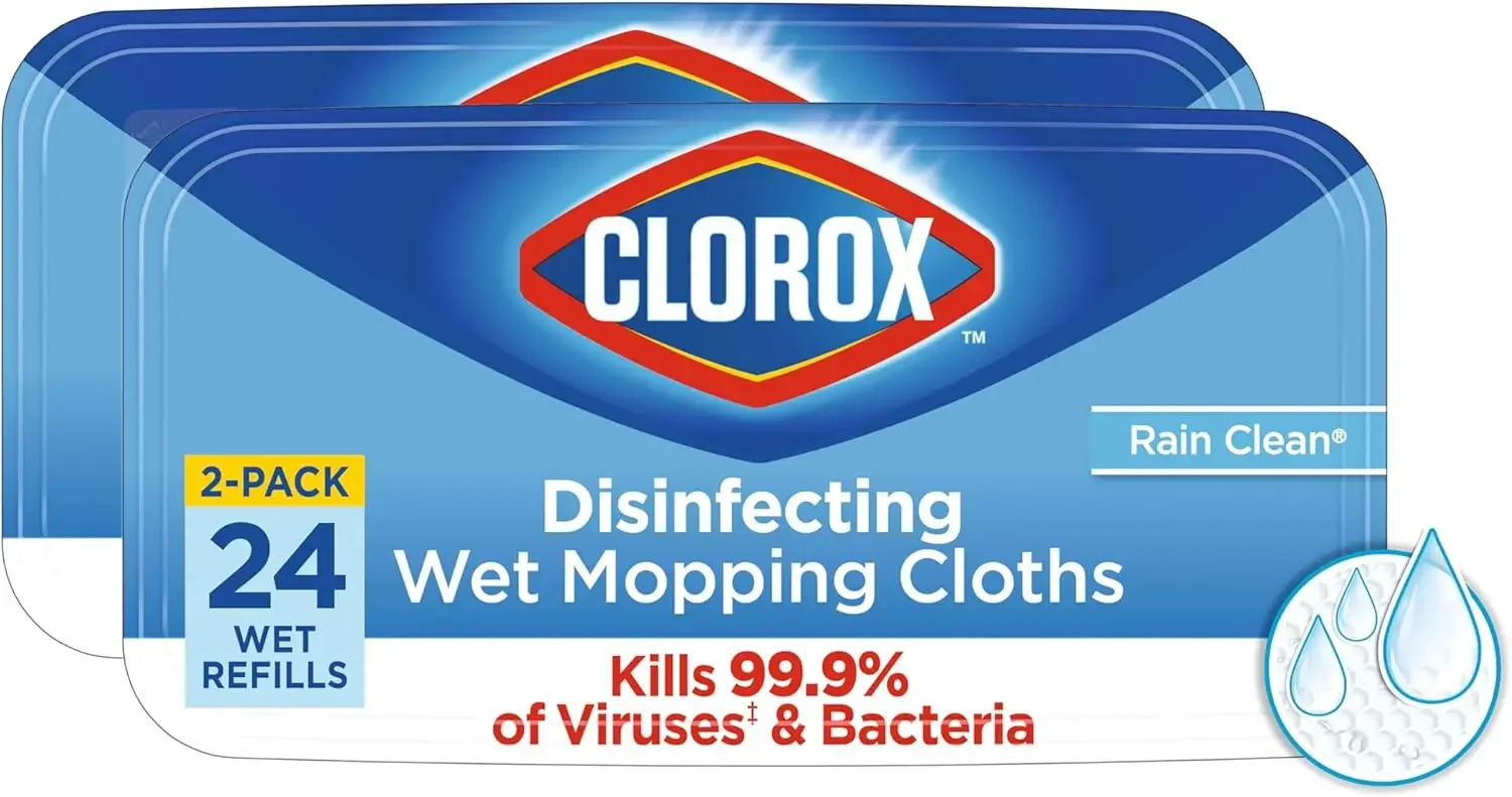 Disposable Wet Mop Pads, Multi-Surface Floor Wipes, 48 Count, Rain Clean Scent
Disposable Wet Mop Pads, Multi-Surface Floor Wipes, 48 Count, Rain Clean Scent