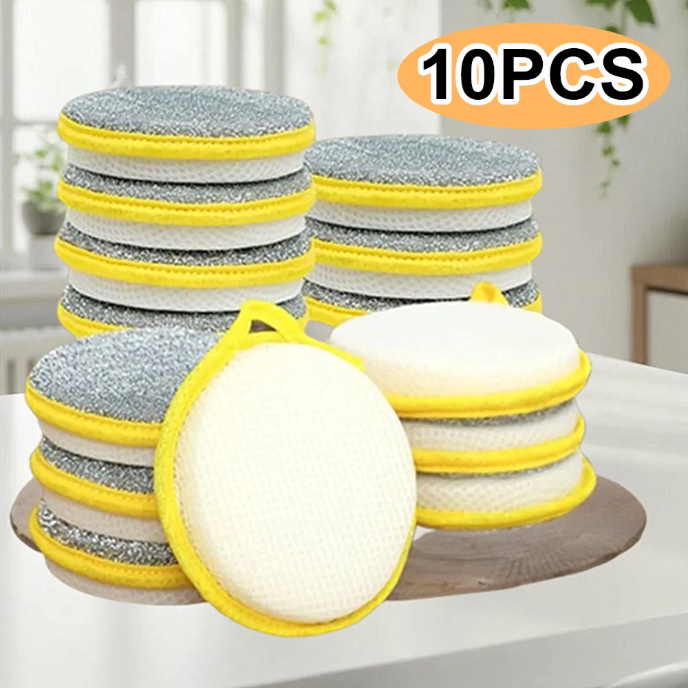 10PCS Dishwashing Sponge Double Sided Pan Pot Dish Wash Washing Brush Household Cleaning Kitchen Tools Reusable
10PCS Dishwashing Sponge Double Sided Pan Pot Dish Wash Washing Brush Household Cleaning Kitchen Tools Reusable