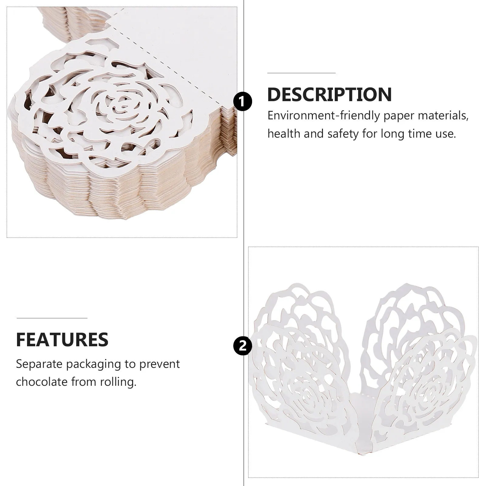 50Pcs Hollow-Out Paper Chocolate Trays Lightweight Compact Candy Packing Tray Separate Compartments Exquisite Wrapping
50Pcs Hollow-Out Paper Chocolate Trays Lightweight Compact Candy Packing Tray Separate Compartments Exquisite Wrapping