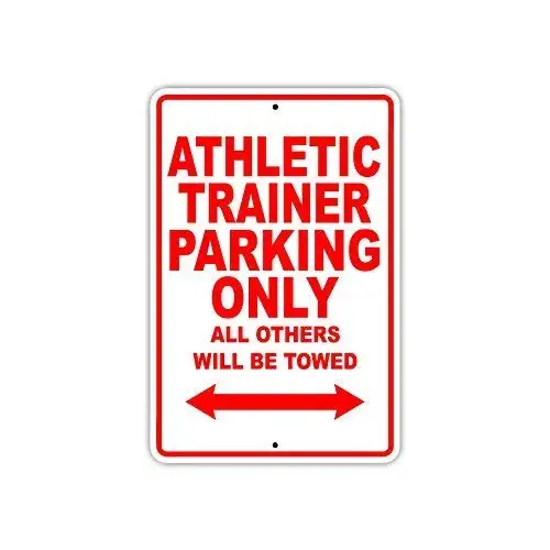 Jesiceny Great Tin Sign Aluminum Athletic Trainer Parking Only Gift Outdoor & Indoor Sign Wall Decoration 12x8 INCH
Jesiceny Great Tin Sign Aluminum Athletic Trainer Parking Only Gift Outdoor & Indoor Sign Wall Decoration 12x8 INCH