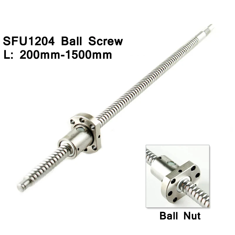 Обработанный шариковый винт SFU1204 200 250 300 350 400 450 500 600 650 мм, рулонный шариковый винт C7 с одной шариковой гайкой для деталей ЧПУ
Обработанный шариковый винт SFU1204 200 250 300 350 400 450 500 600 650 мм, рулонный шариковый винт C7 с одной шариковой гайкой для деталей ЧПУ