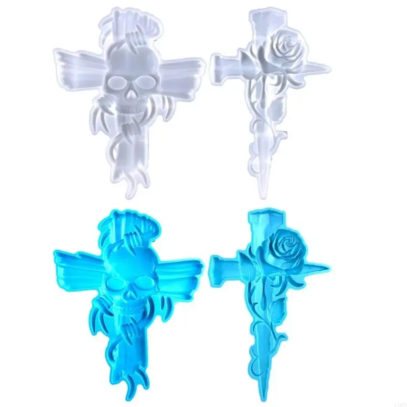 CORD 2Pcs Semi-stereoscopic Rose Skull Crossed Ornaments Drop Molds Diy Wall Pendant Desktop Decor Epoxy Silicone Mold
CORD 2Pcs Semi-stereoscopic Rose Skull Crossed Ornaments Drop Molds Diy Wall Pendant Desktop Decor Epoxy Silicone Mold