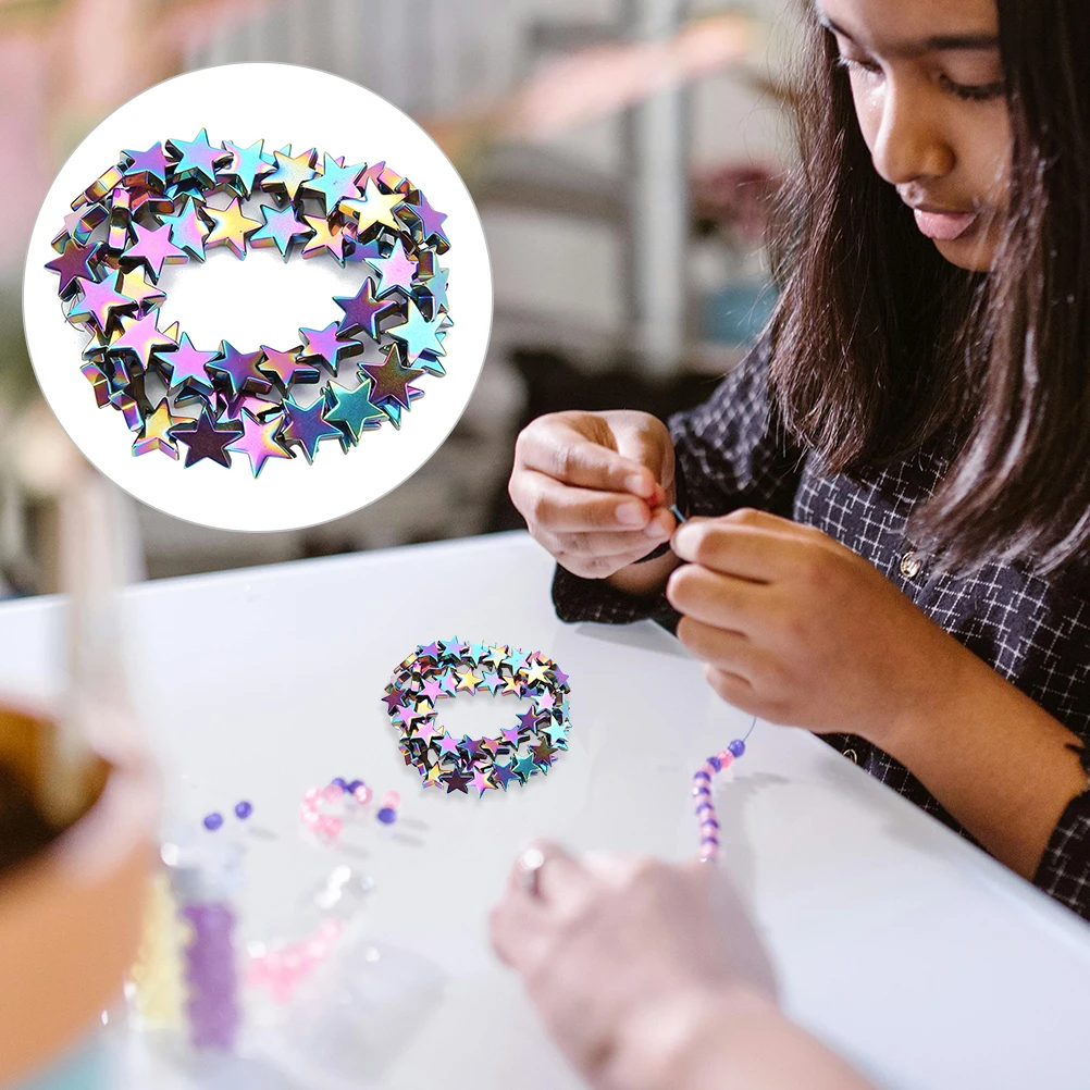 Stylish Round Spacer Beads Large Hole Craft Balls Jewelry Making Supplies Durable Safe DIY Project Five Pointed Star Black Stone
Stylish Round Spacer Beads Large Hole Craft Balls Jewelry Making Supplies Durable Safe DIY Project Five Pointed Star Black Stone