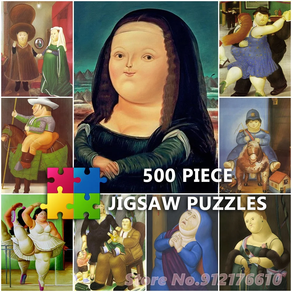 Fernando Botero 500 Piece Jigsaw Puzzles Funny Dancer Famous Artwork Print Puzzles Paper Decompress Educational Family Game Toys
Fernando Botero 500 Piece Jigsaw Puzzles Funny Dancer Famous Artwork Print Puzzles Paper Decompress Educational Family Game Toys