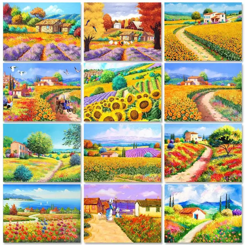 GATYZTORY Diamond Embroidery With Frame Sunflower House Cross Stitch Round Square Diamond Painting Mosaic Embroidery
GATYZTORY Diamond Embroidery With Frame Sunflower House Cross Stitch Round Square Diamond Painting Mosaic Embroidery