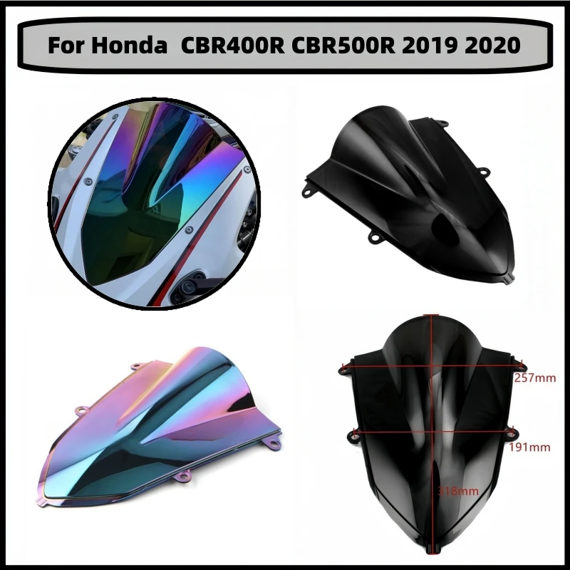 Motorcycle windshield front windshield wind deflector front fairing For Honda CBR 400 500 R CBR400R CBR500R 2019 2020
Motorcycle windshield front windshield wind deflector front fairing For Honda CBR 400 500 R CBR400R CBR500R 2019 2020