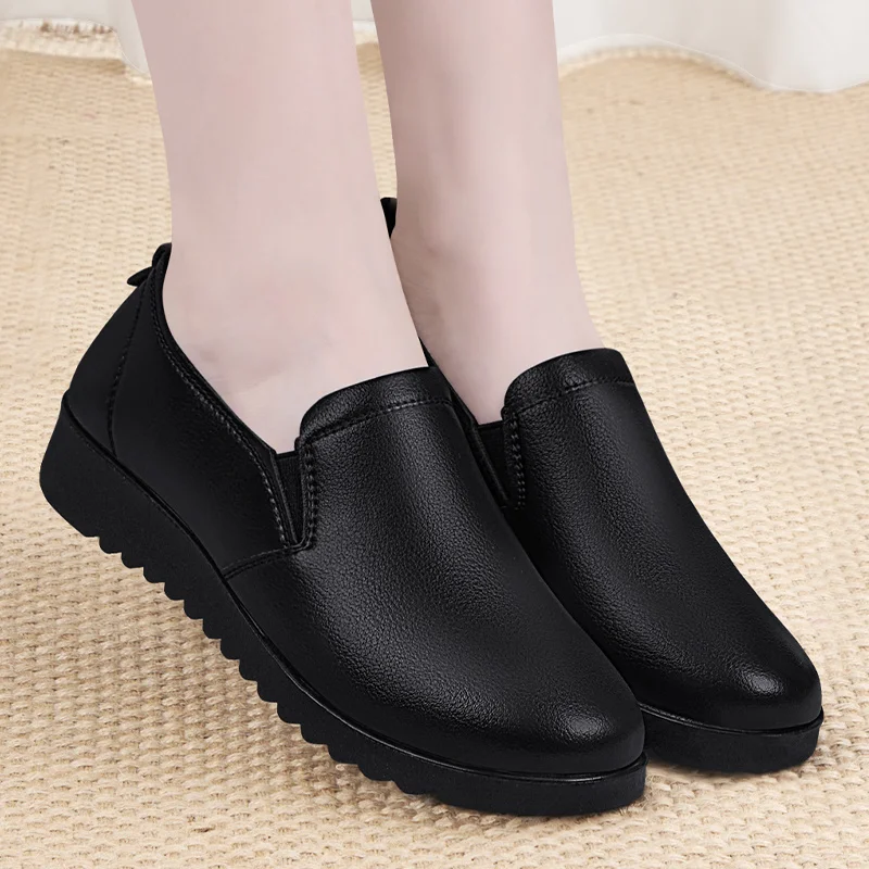 Wateproof work shoes for women 2026 oil-proof chef restaurant shoes classic black wedge loafers mom comfortable flats
Wateproof work shoes for women 2026 oil-proof chef restaurant shoes classic black wedge loafers mom comfortable flats