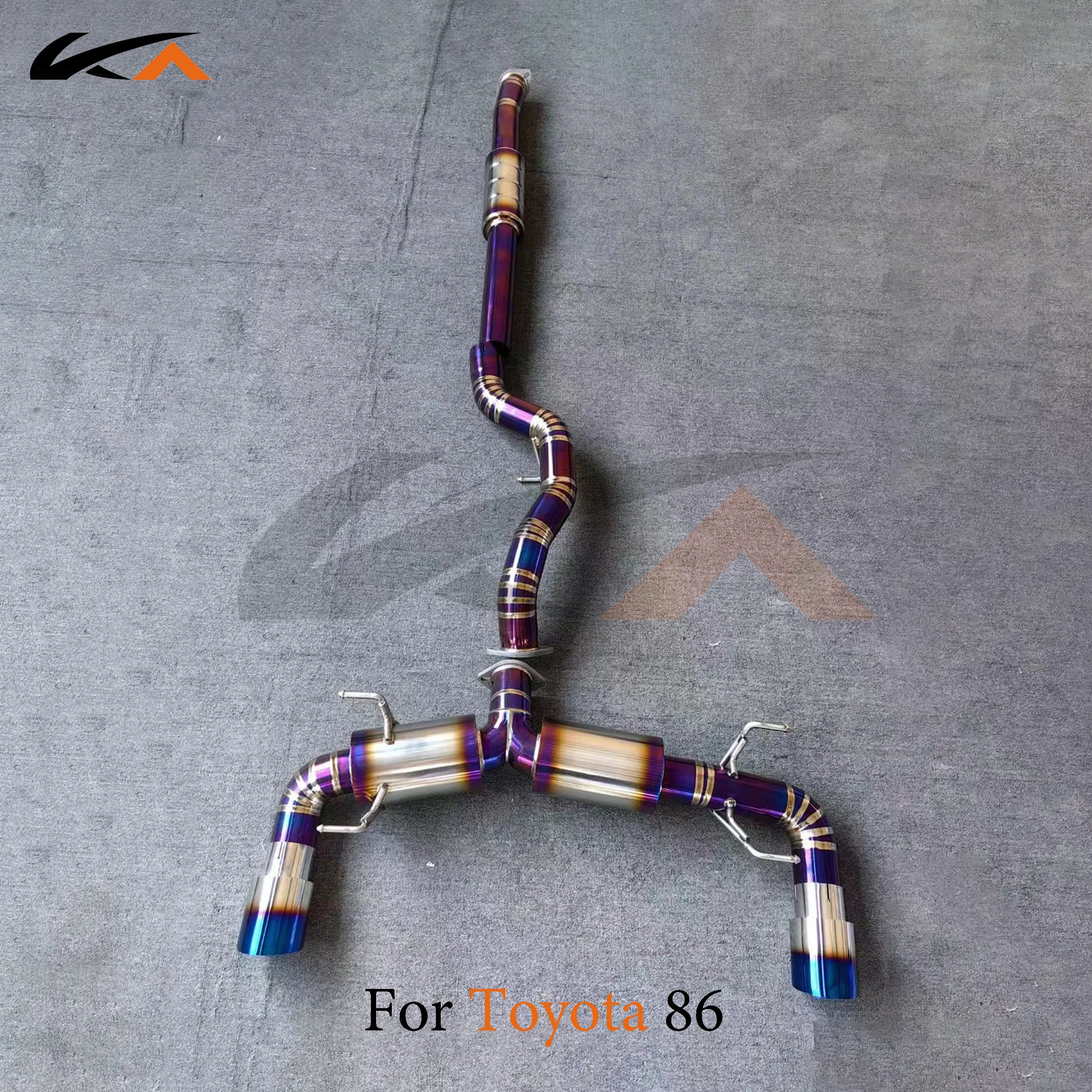 KA Tuning exhaust system titanium alloy catback for Toyota 86 rear section performance straight pipe with small muffler
KA Tuning exhaust system titanium alloy catback for Toyota 86 rear section performance straight pipe with small muffler