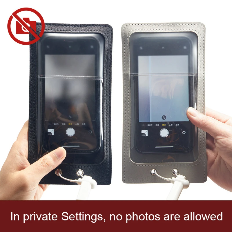 50pcs Reuse Anti Camera Phone Bag Anti-Picture Mobile Phone Pouch PU Lether Secret Bag No Photos Phone Bags For Wedding Events
50pcs Reuse Anti Camera Phone Bag Anti-Picture Mobile Phone Pouch PU Lether Secret Bag No Photos Phone Bags For Wedding Events