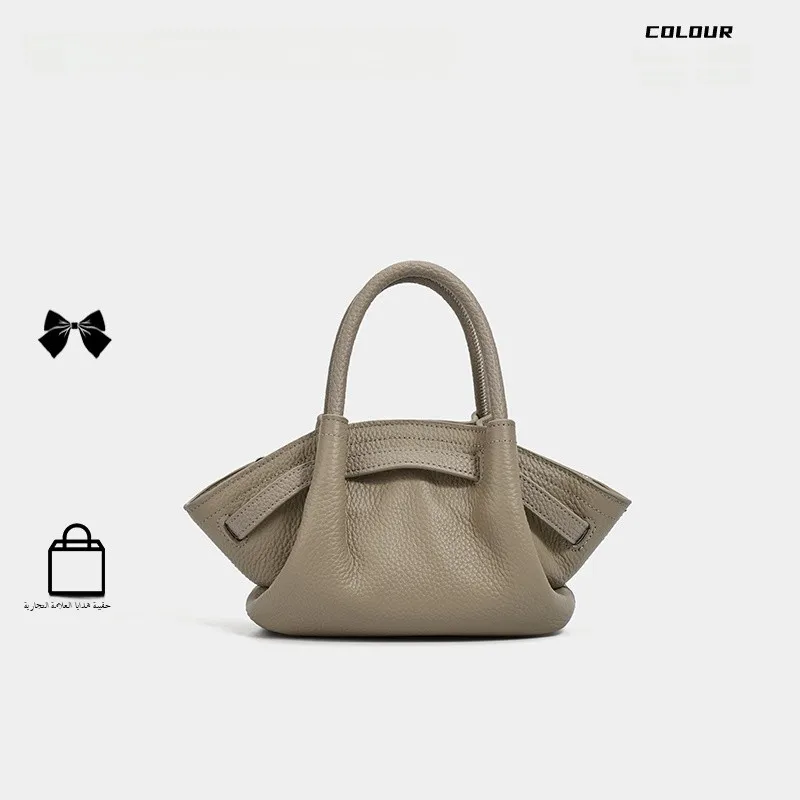 Ele Faion Design Dumpling aped Handbag Small Size Commuter Leather Buet Bag Single oulder Crossbody Handbag
Ele Faion Design Dumpling aped Handbag Small Size Commuter Leather Buet Bag Single oulder Crossbody Handbag