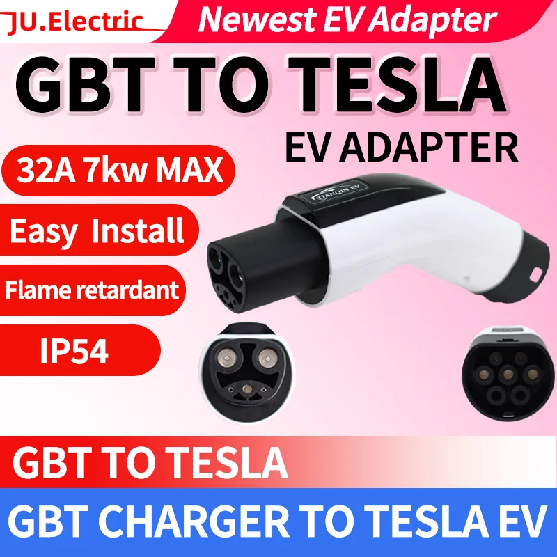 GBT to TESLA EV Adapter Electric Vehicle Charger Connecter for 16A/32A GBT Charger to TESLA Electric Car Adapter 
GBT to TESLA EV Adapter Electric Vehicle Charger Connecter for 16A/32A GBT Charger to TESLA Electric Car Adapter
