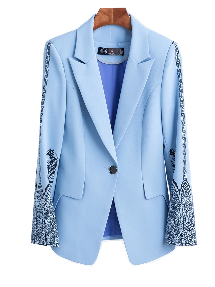 Fashion Spring Autumn Blue Pink White Blazer Women Female Office Ladies Business Work Wear Long Sleeve Formal Jacket
Fashion Spring Autumn Blue Pink White Blazer Women Female Office Ladies Business Work Wear Long Sleeve Formal Jacket