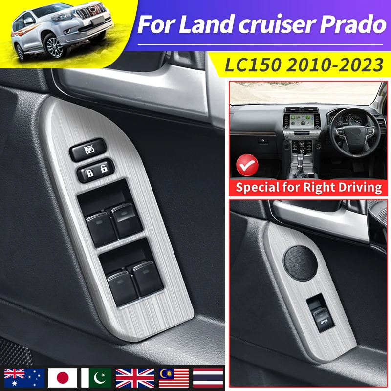 Правый руль стекла подъемника кнопки панели модификации, для 2010-2023 Toyota Land Cruiser Prado 150 Lc150 внутренние аксессуары
Правый руль стекла подъемника кнопки панели модификации, для 2010-2023 Toyota Land Cruiser Prado 150 Lc150 внутренние аксессуары