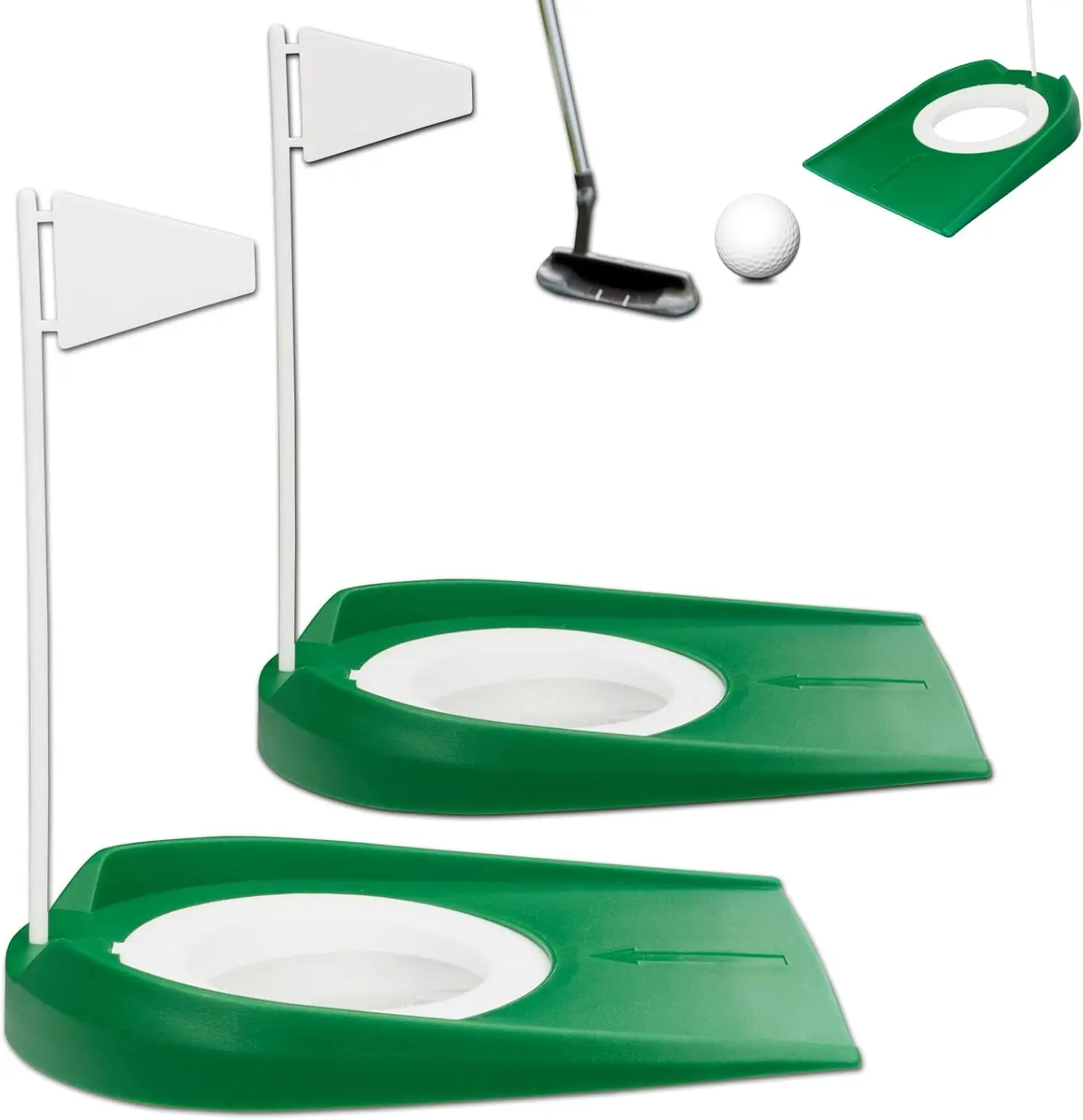 Набор для гольфа в помещении: 2 чашки с флагом, портативный тренажер для отработки ударов, для офиса, дома и улицы
Набор для гольфа в помещении: 2 чашки с флагом, портативный тренажер для отработки ударов, для офиса, дома и улицы