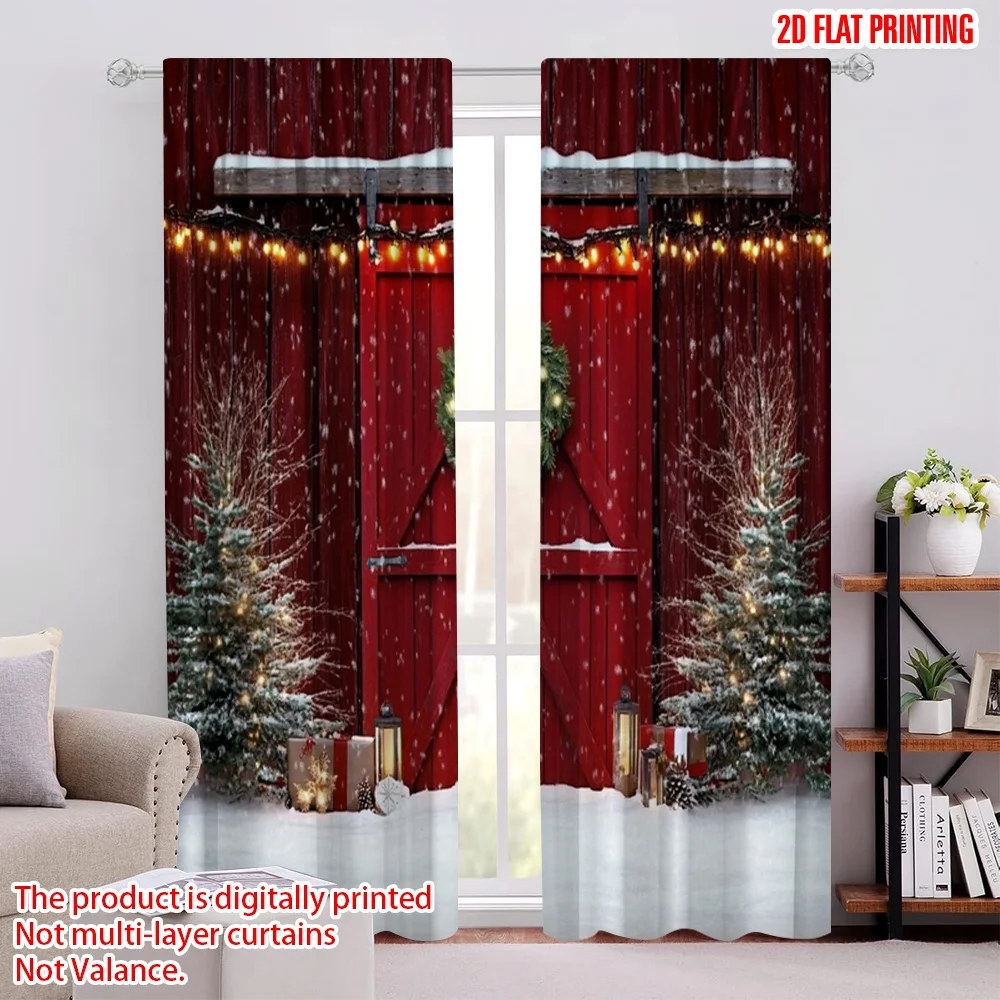 2pcs 2D flat printing Merry Christmas Party Curtains Christmas red barn door Polyester Without Electricity Family Party Use for
2pcs 2D flat printing Merry Christmas Party Curtains Christmas red barn door Polyester Without Electricity Family Party Use for