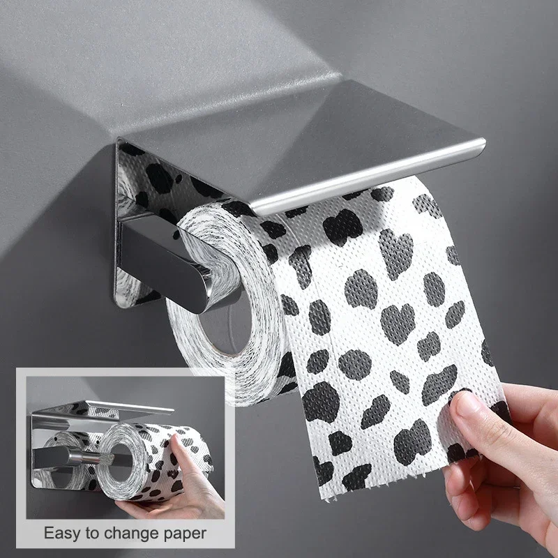 Bathroom Toilet Paper Holder 304 Stainless Steel Punch-free Roll Paper Holder Black Paper Towel Holder
Bathroom Toilet Paper Holder 304 Stainless Steel Punch-free Roll Paper Holder Black Paper Towel Holder