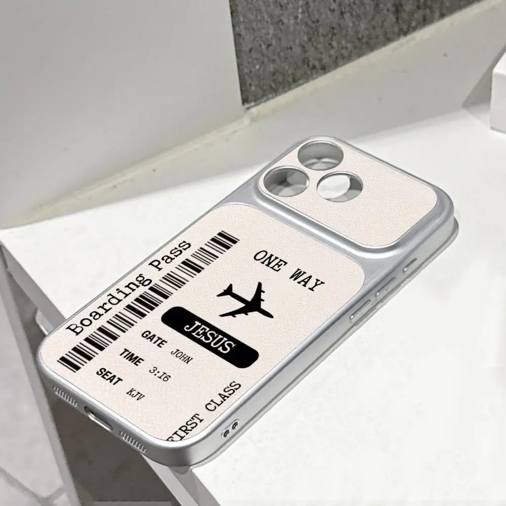 Jesus is the way Phone Case Electroplated silver lambskin Shell FOR IPhone 17 16 15 14 12 17Pro 15 16 Plus 13 11 Pro MAX Cover
Jesus is the way Phone Case Electroplated silver lambskin Shell FOR IPhone 17 16 15 14 12 17Pro 15 16 Plus 13 11 Pro MAX Cover