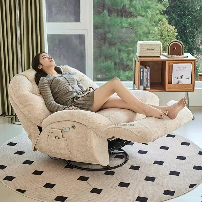 Modern Fabric Living Room Sofas Designer Living Room Furniture Leisure Lazy Sofa Bed Rocking Chair Nordic Home Rotating Recliner
Modern Fabric Living Room Sofas Designer Living Room Furniture Leisure Lazy Sofa Bed Rocking Chair Nordic Home Rotating Recliner
