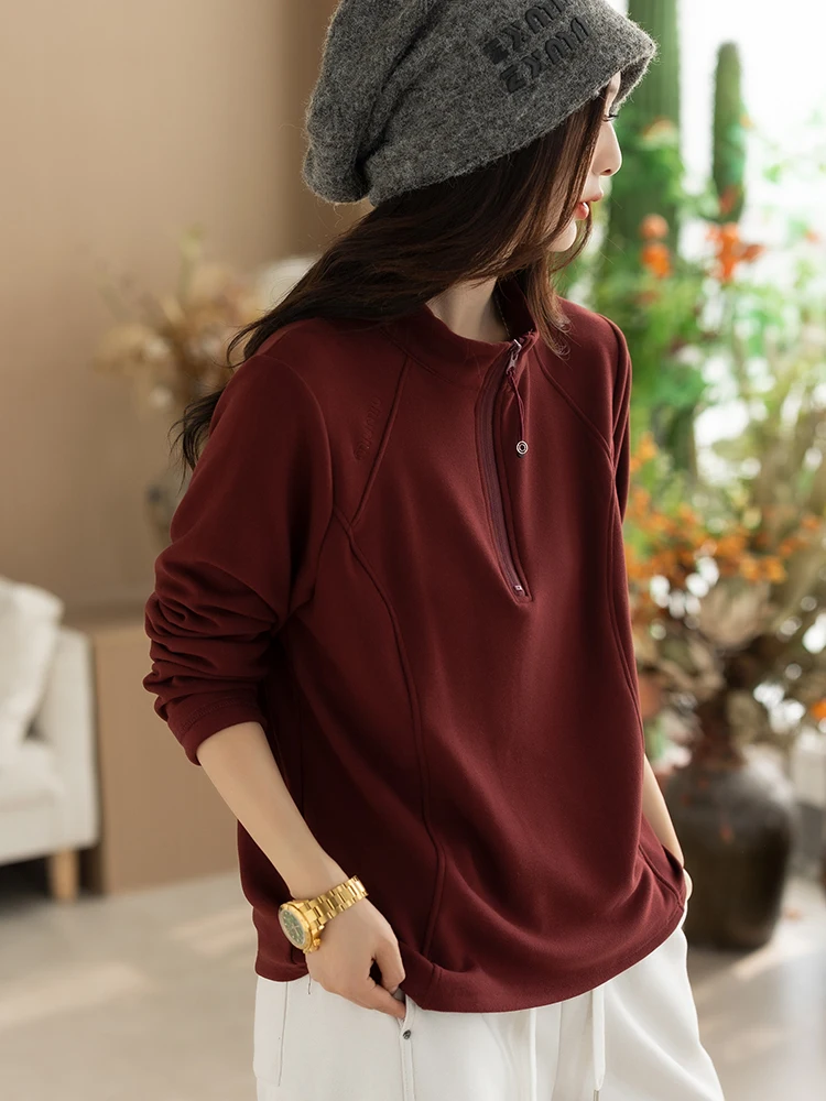 C Wool Women's Base irt Winter New Anti-Ball Loose Commute Ladies Versatile round Ne ular Women's Top
C Wool Women's Base irt Winter New Anti-Ball Loose Commute Ladies Versatile round Ne ular Women's Top