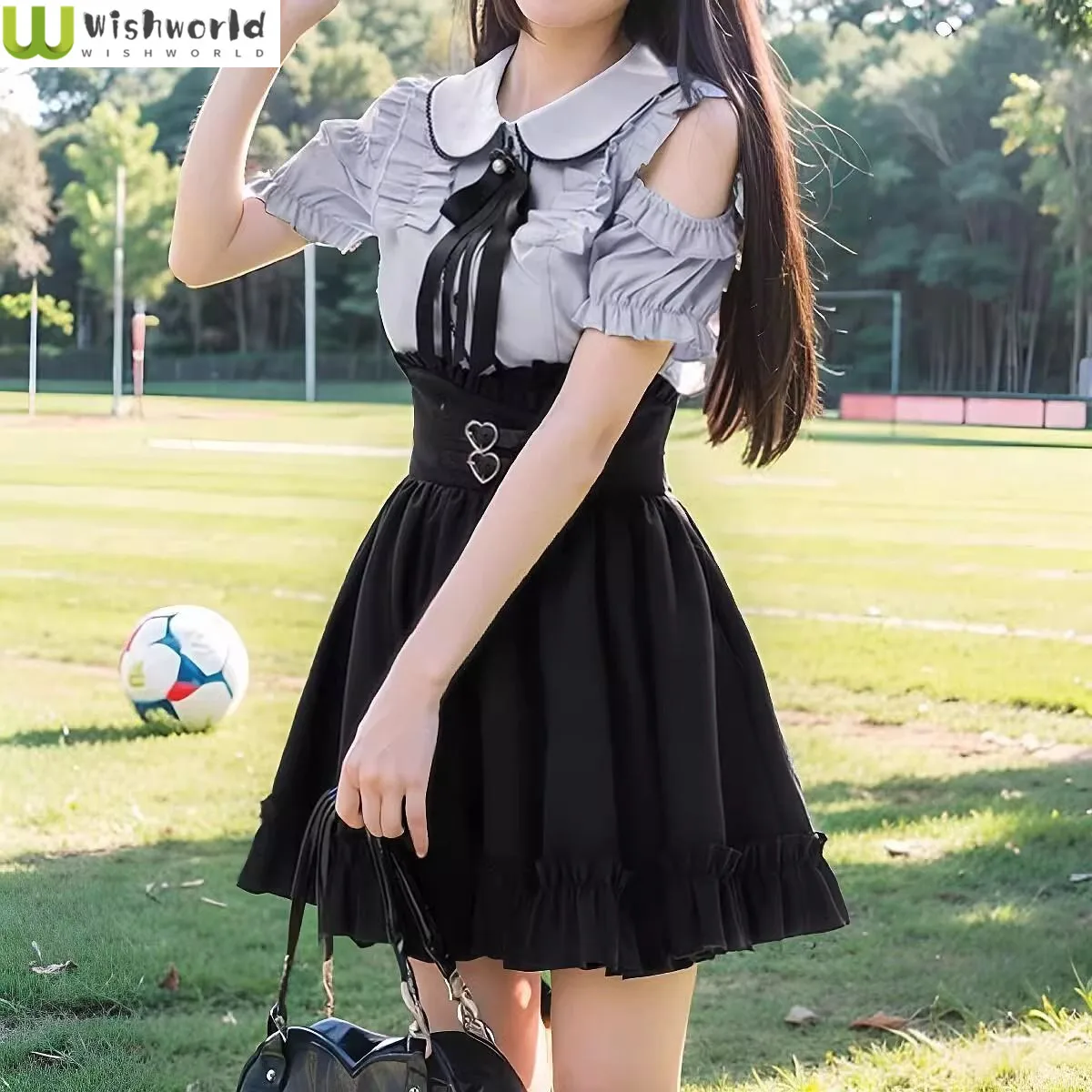 Summer Sweet and Cute Doll Neck Off Shoulder Short Sleeve Shirt Top+Waist Up Skirt Two Piece Set
Summer Sweet and Cute Doll Neck Off Shoulder Short Sleeve Shirt Top+Waist Up Skirt Two Piece Set