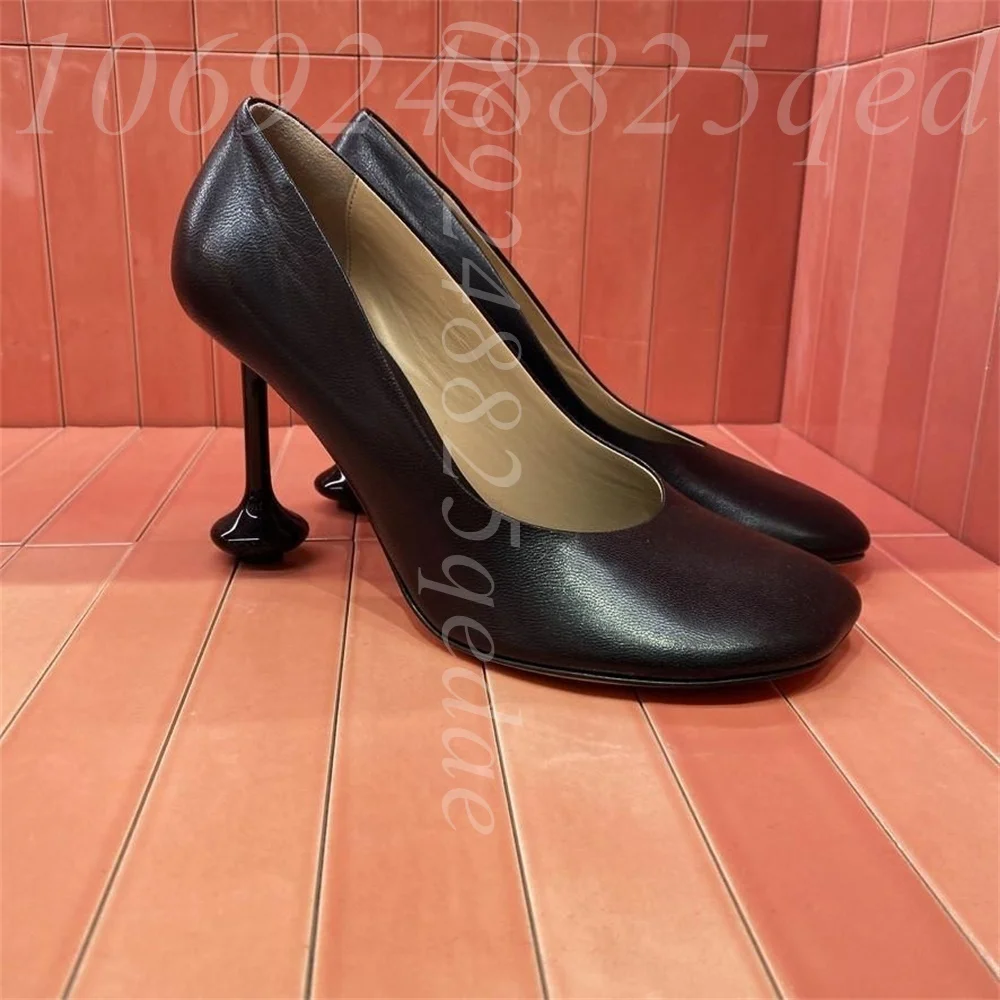 Women's Snakeskin Print Square Toe Sculpted Mushroom Heel Pumps, Shallow High Heel Shoes with Unique Design Matte Leather Shoes
Women's Snakeskin Print Square Toe Sculpted Mushroom Heel Pumps, Shallow High Heel Shoes with Unique Design Matte Leather Shoes