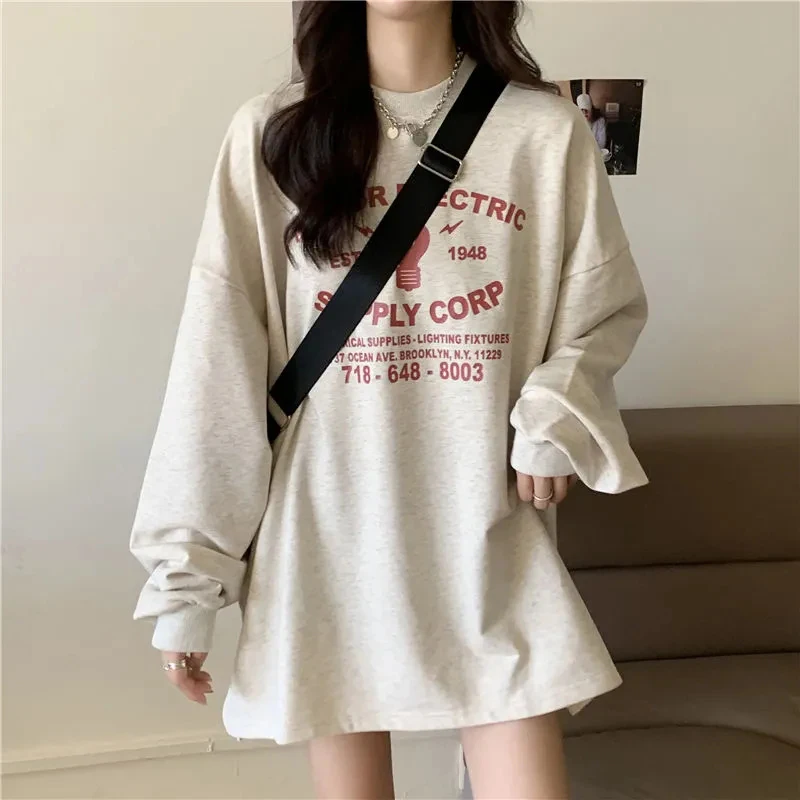 Zoki Y2K Harajuku Printing Thin Section Pullover Women Summer Oversized Vintage Loose Casual Tops Korean Long Sleeve Streetwear
Zoki Y2K Harajuku Printing Thin Section Pullover Women Summer Oversized Vintage Loose Casual Tops Korean Long Sleeve Streetwear