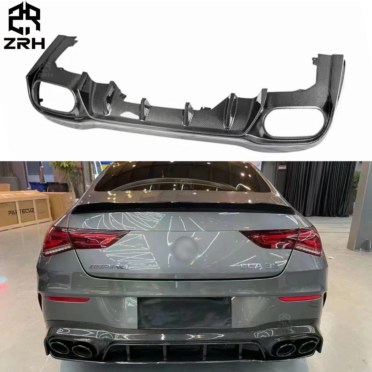 PAK Style Carbon Fiber Rear Bumper Diffuser For Mercedes Benz W118 CLA45 AMG 2019+
PAK Style Carbon Fiber Rear Bumper Diffuser For Mercedes Benz W118 CLA45 AMG 2019+