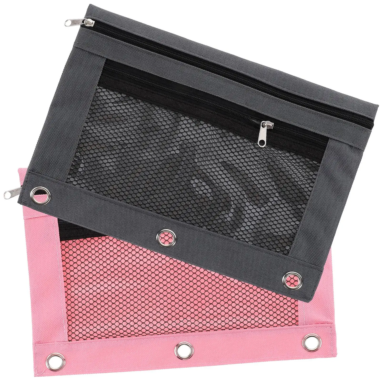 2 Pcs Double-layer Pencil Bag Binder with Pocket Pouches Pockets Clear Holder Case
2 Pcs Double-layer Pencil Bag Binder with Pocket Pouches Pockets Clear Holder Case