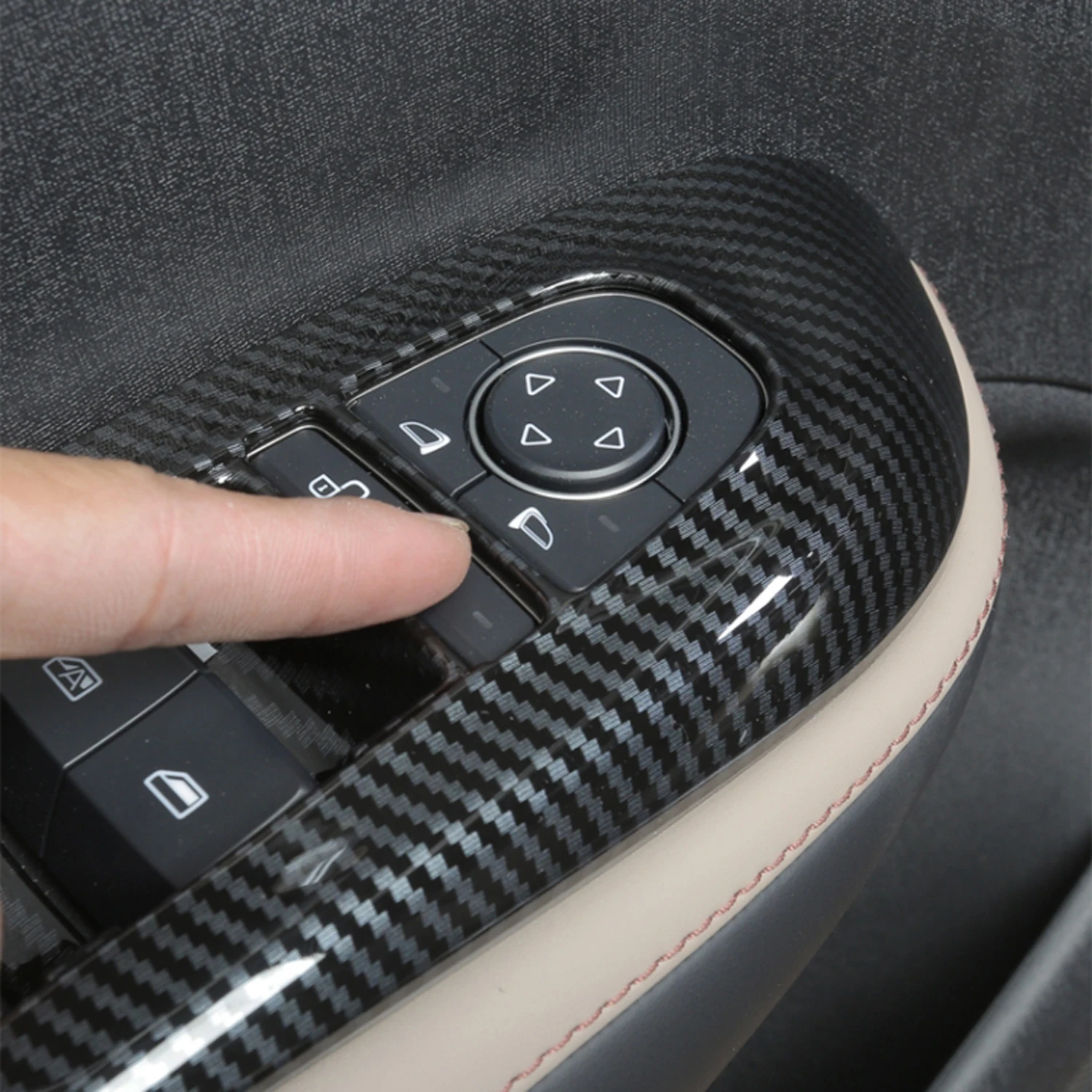 For BYD Seal 2022-2025 LHD RHD Interior Window Switch Button Cover Overlay ABS Car Accessories Carbon Fiber Style 4 pcs
For BYD Seal 2022-2025 LHD RHD Interior Window Switch Button Cover Overlay ABS Car Accessories Carbon Fiber Style 4 pcs