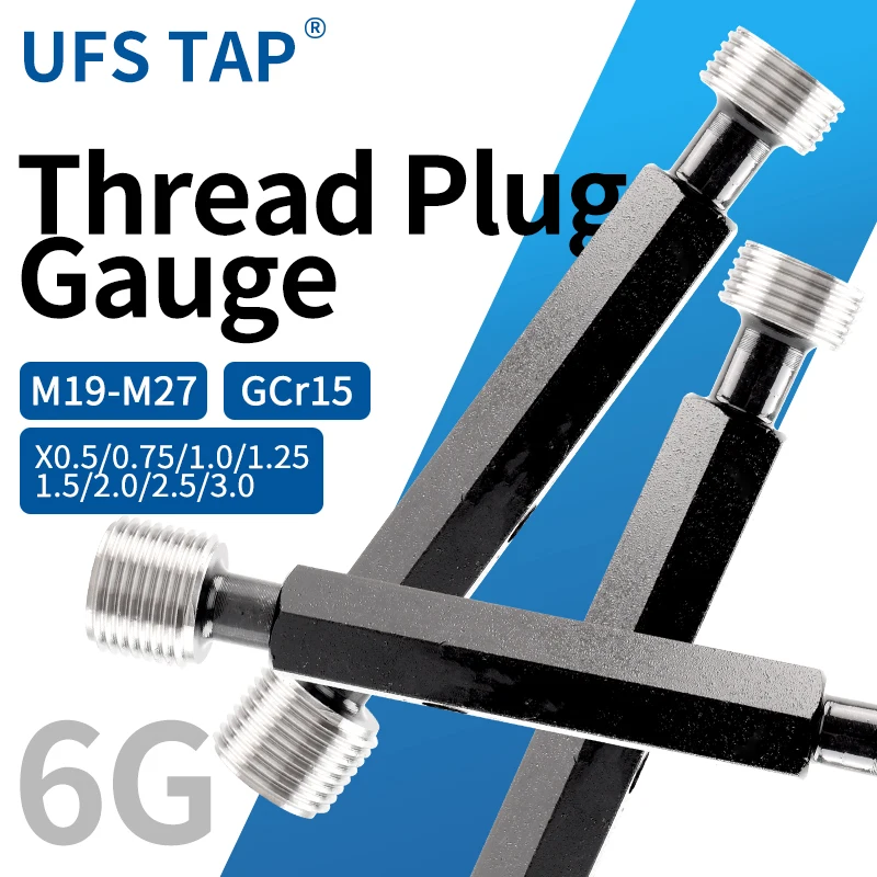 UFS 1 шт. 6G M19-M27 X0.5/0.75/1.0/1.25/1.5/2.0/2.5/3.0 Стальной метрический резьбовой калибр-пробка высокого качества, измерительный инструмент
UFS 1 шт. 6G M19-M27 X0.5/0.75/1.0/1.25/1.5/2.0/2.5/3.0 Стальной метрический резьбовой калибр-пробка высокого качества, измерительный инструмент