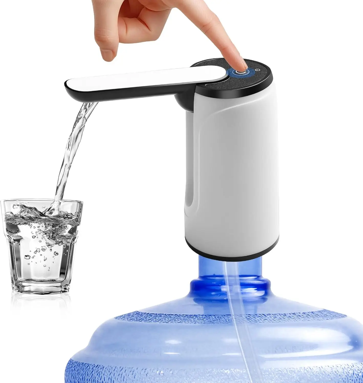 USB Rechargeable 5 Gallon Water Bottle Pump - Automatic Electric Dispenser with Touch Switch
USB Rechargeable 5 Gallon Water Bottle Pump - Automatic Electric Dispenser with Touch Switch