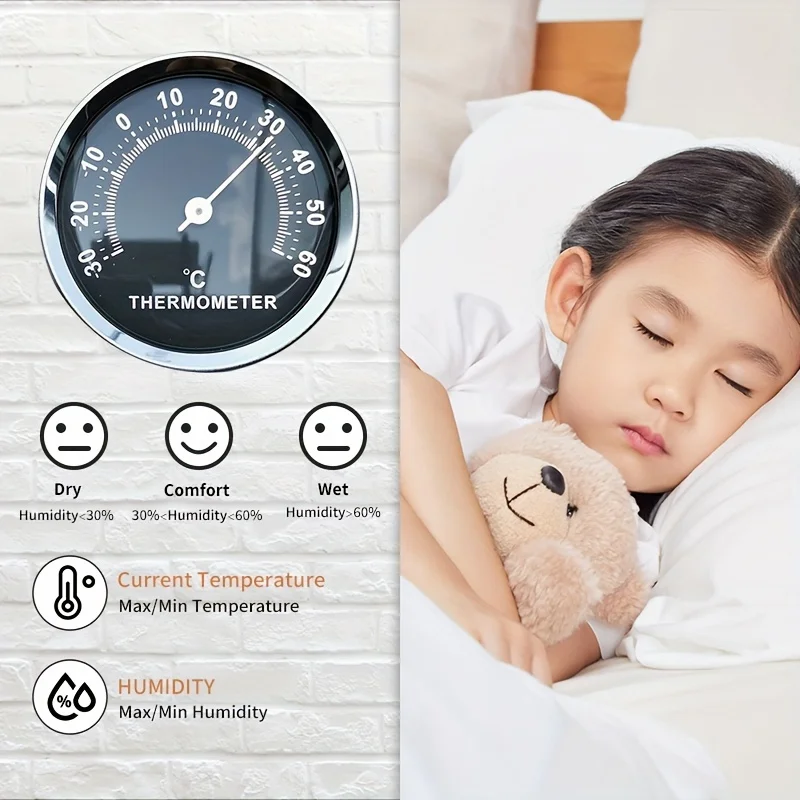 Mini Car Thermometer, No Battery Required – Compact Dashboard Temperature Gauge with Metal Ring & Plastic Base, Easy to Install
Mini Car Thermometer, No Battery Required – Compact Dashboard Temperature Gauge with Metal Ring & Plastic Base, Easy to Install