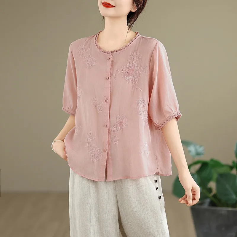 Artistic Pure Color Embroidered Heavy Work Lace Trim Casual Short Sleeve Button up Open Cardigan Top for plus Size Women
Artistic Pure Color Embroidered Heavy Work Lace Trim Casual Short Sleeve Button up Open Cardigan Top for plus Size Women