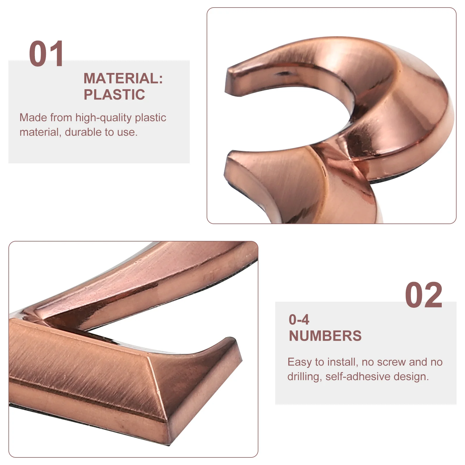 Street Address Number High-Quality ABS Resin Preferred Materials Car Decoration Corridor Identification Door Number
Street Address Number High-Quality ABS Resin Preferred Materials Car Decoration Corridor Identification Door Number