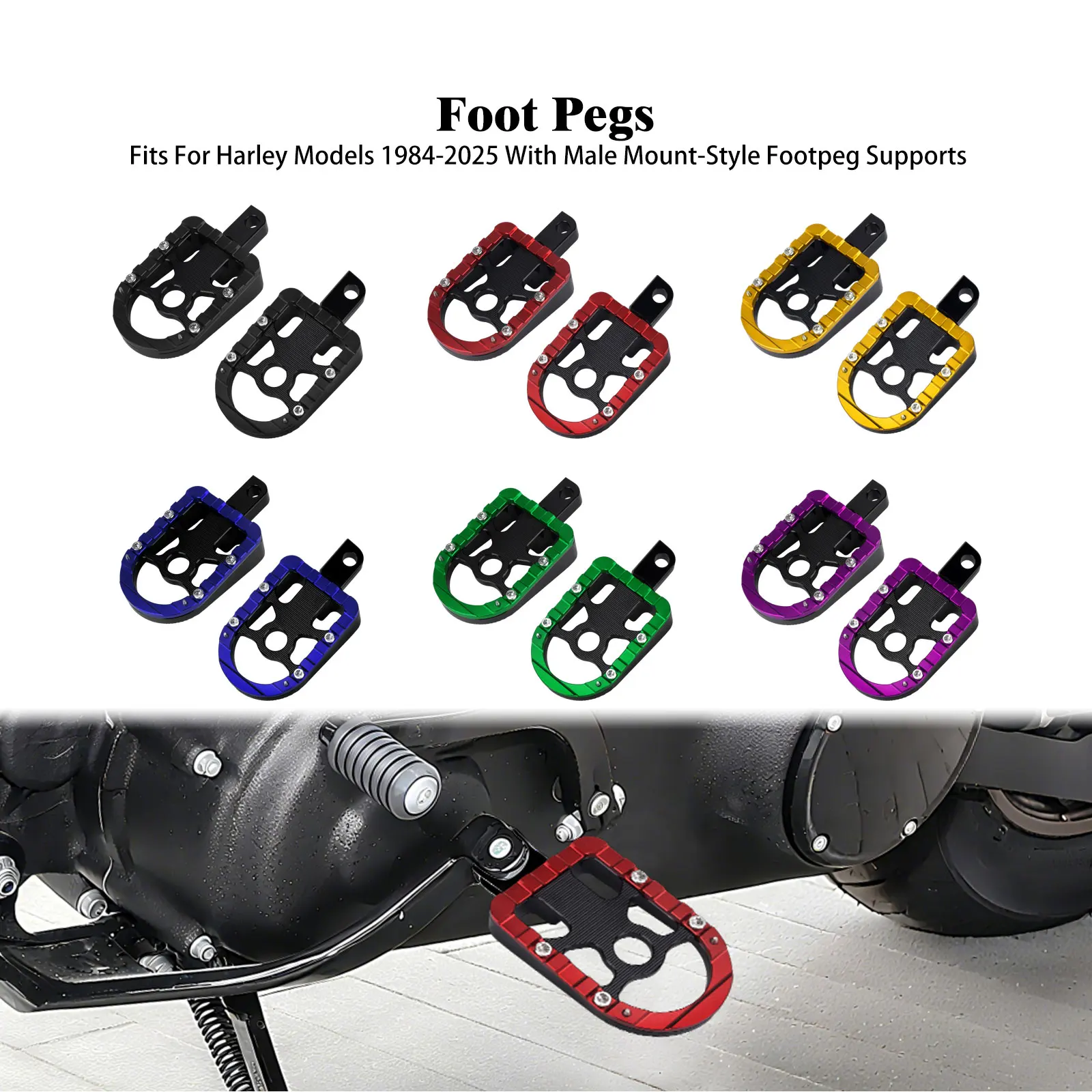 Rear Passenger Footrest Pedal With Mount Bracket Motorcycle Footpegs For Harley Sportster XL 883 1200 Touring Softail Dyna FXDL
Rear Passenger Footrest Pedal With Mount Bracket Motorcycle Footpegs For Harley Sportster XL 883 1200 Touring Softail Dyna FXDL