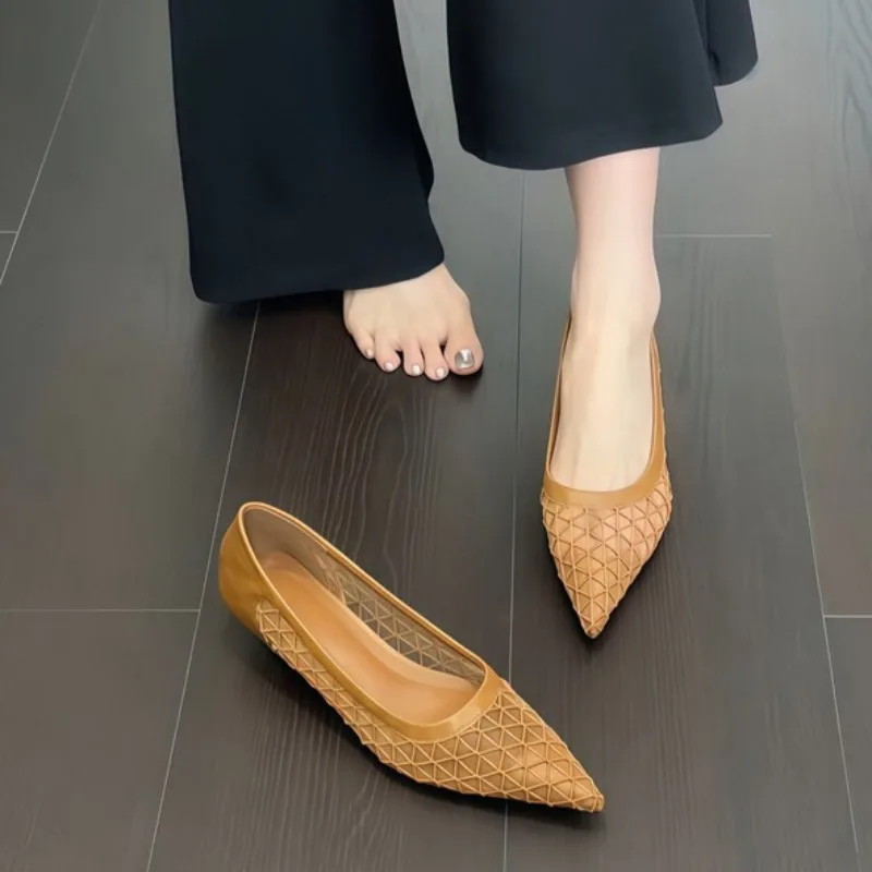 Fashion Women's Shoes Elegant French Style High Heels for Woman Exquisite Air Mesh Casual Shoes Designer Shoes Zapatos De Mujer
Fashion Women's Shoes Elegant French Style High Heels for Woman Exquisite Air Mesh Casual Shoes Designer Shoes Zapatos De Mujer