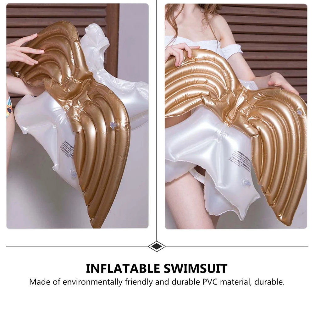 1Pcs Inflatable Swimming Pool Swimsuit Lovely Angel Wing Swimwear Adjustable Buckle White Swimsuit
1Pcs Inflatable Swimming Pool Swimsuit Lovely Angel Wing Swimwear Adjustable Buckle White Swimsuit