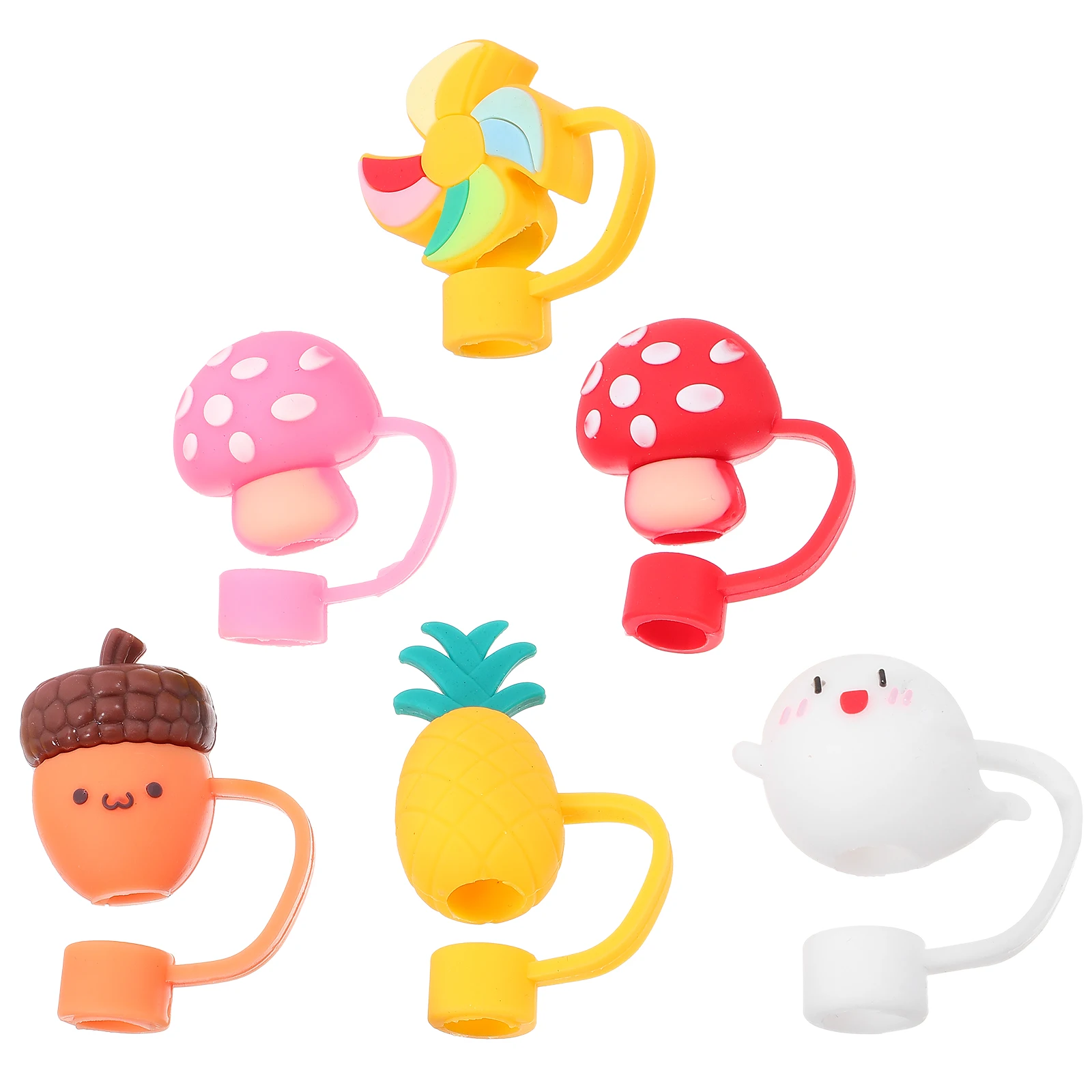 6pcs Straw Dust Cap Tip Cover Lids Cute Covers Pine Cones Reusable Straws Silicone Cartoon Dirt Germs Prevention Kitchen Bar
6pcs Straw Dust Cap Tip Cover Lids Cute Covers Pine Cones Reusable Straws Silicone Cartoon Dirt Germs Prevention Kitchen Bar
