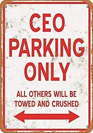 Jesiceny Great Tin Sign CEO Parking ONLY Vintage Retro Aluminum Metal Sign Wall Decoration 12x8 INCH
Jesiceny Great Tin Sign CEO Parking ONLY Vintage Retro Aluminum Metal Sign Wall Decoration 12x8 INCH