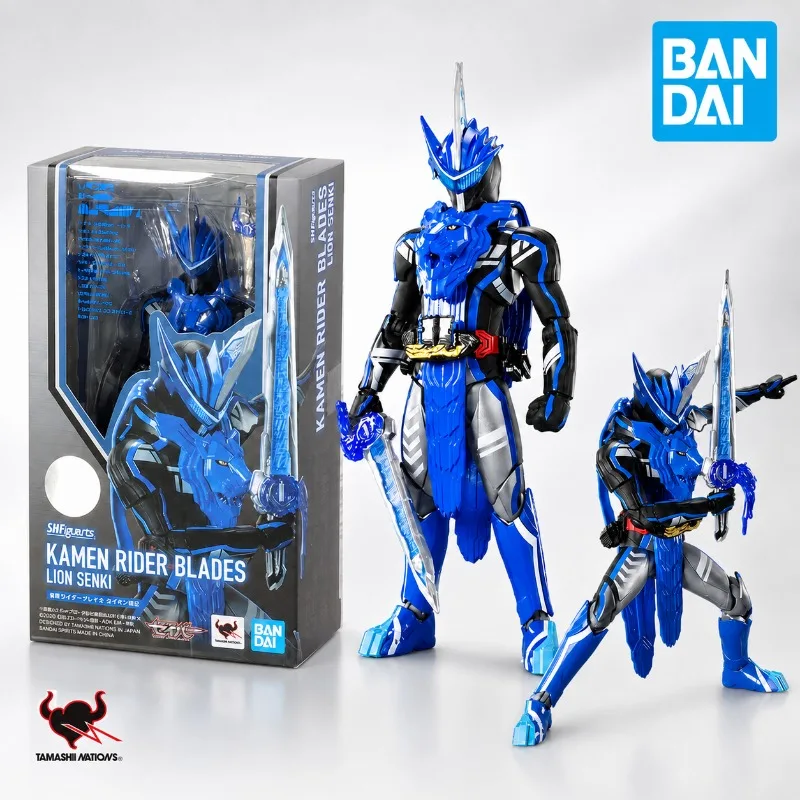 Bandai Kamen Rider Anime Figure SHF Masked Rider Blades Lion Senki Action Figure Collectibles High Poseability Toys For Boy Gift
Bandai Kamen Rider Anime Figure SHF Masked Rider Blades Lion Senki Action Figure Collectibles High Poseability Toys For Boy Gift