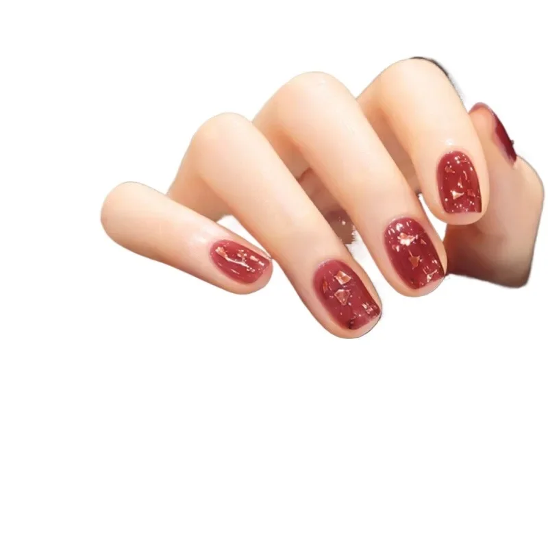 *No-bake odorless nail polish lasting non-peeling wine red sequins nail art water-based quick drying
*No-bake odorless nail polish lasting non-peeling wine red sequins nail art water-based quick drying