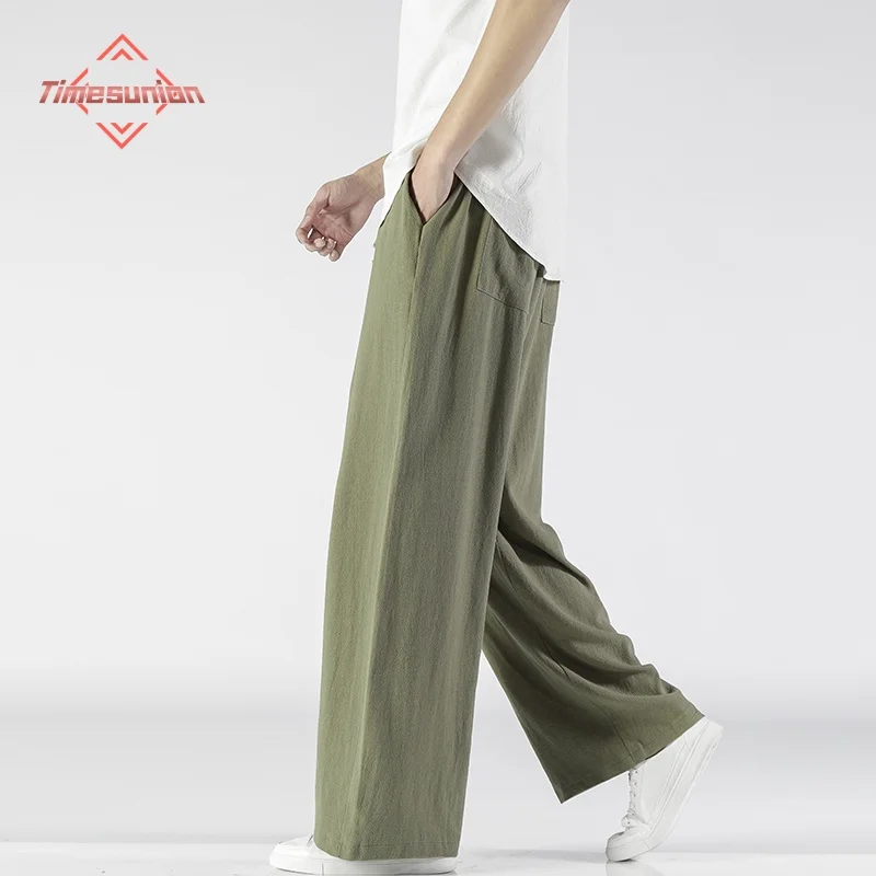 2024 Summer Men's Trousers Cotton Linen Fashion Casual Pants Solid Color Breathable Loose Wide Legs Trousers Straight Pants Man
2024 Summer Men's Trousers Cotton Linen Fashion Casual Pants Solid Color Breathable Loose Wide Legs Trousers Straight Pants Man