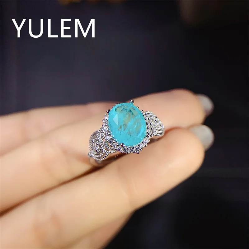 Женское серебряное кольцо с турмалином Paraiba, драгоценный камень овальной формы 8*10 мм, ювелирные изделия из драгоценных камней
Женское серебряное кольцо с турмалином Paraiba, драгоценный камень овальной формы 8*10 мм, ювелирные изделия из драгоценных камней