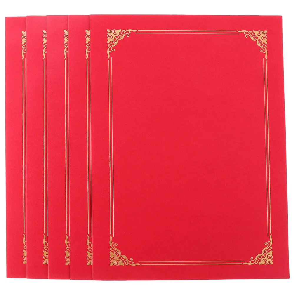 5pcs Certificate Covers Greeting Card Paper Diploma Holders Envelope Protectors Storage Home Office Decor Document Photo
5pcs Certificate Covers Greeting Card Paper Diploma Holders Envelope Protectors Storage Home Office Decor Document Photo