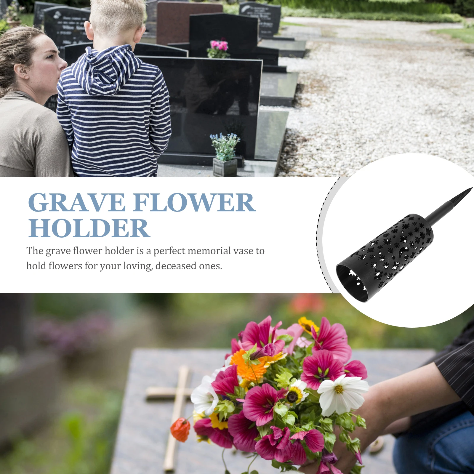 2pcs Resin Hollow Grave Holder Spike Memorial Decoration Grave Layout Prop Cemetery Container Flower Arrangement Holder Lawn
2pcs Resin Hollow Grave Holder Spike Memorial Decoration Grave Layout Prop Cemetery Container Flower Arrangement Holder Lawn