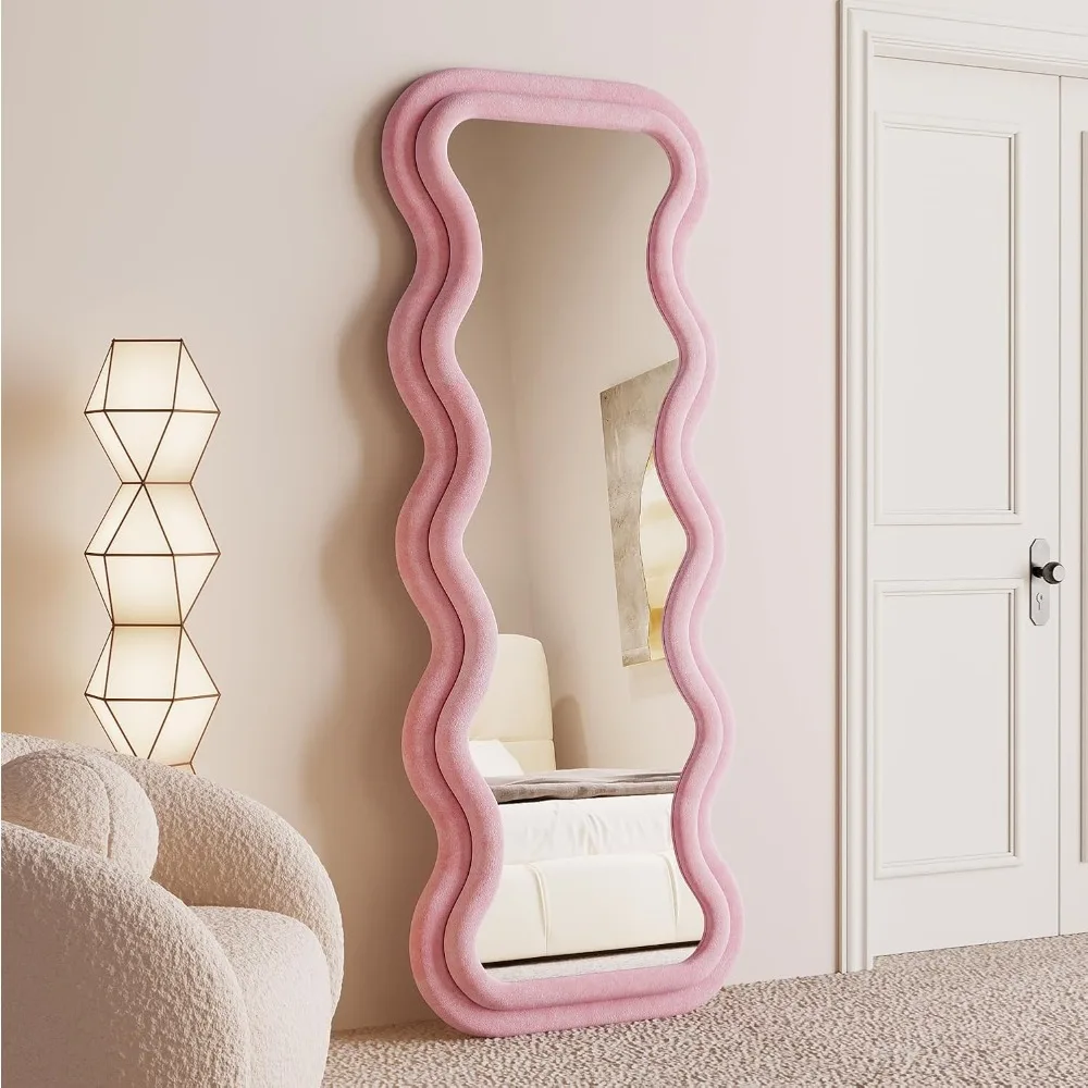 Full Length Mirror 63"x24", Irregular Wavy Mirror, Arched Floor Mirror, Wall Mirror Standing Hanging or Leaning Against Wa
Full Length Mirror 63"x24", Irregular Wavy Mirror, Arched Floor Mirror, Wall Mirror Standing Hanging or Leaning Against Wa
